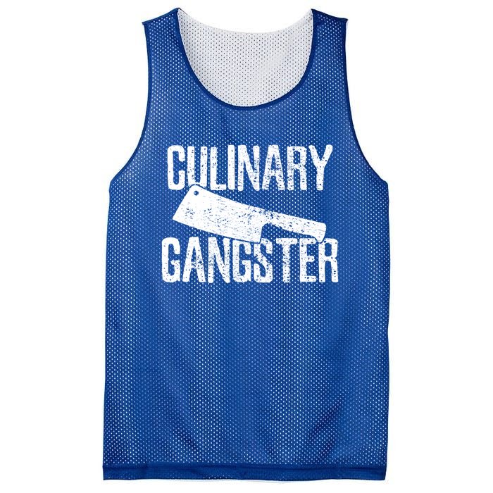 Chef Cook Cooking Culinary Gangster Vintage Gift Mesh Reversible Basketball Jersey Tank