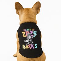 Cute Cat Class Of 2025 Rocks Graduation Signature Autographs Doggie Tank