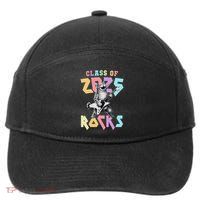 Cute Cat Class Of 2025 Rocks Graduation Signature Autographs 7-Panel Snapback Hat