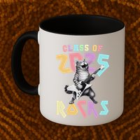 Cute Cat Class Of 2025 Rocks Graduation Signature Autographs Mug