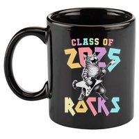 Cute Cat Class Of 2025 Rocks Graduation Signature Autographs 11oz C Handle Ceramic Mug