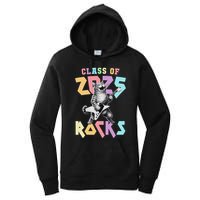 Cute Cat Class Of 2025 Rocks Graduation Signature Autographs Women's Pullover Hoodie