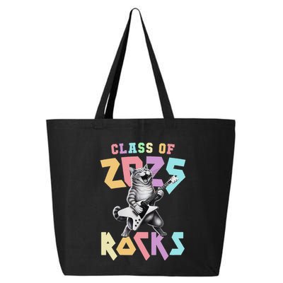 Cute Cat Class Of 2025 Rocks Graduation Signature Autographs 25L Jumbo Tote