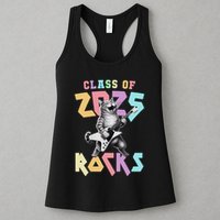 Cute Cat Class Of 2025 Rocks Graduation Signature Autographs Womens Tank Top