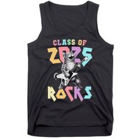Cute Cat Class Of 2025 Rocks Graduation Signature Autographs Tank Top