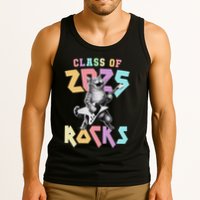 Cute Cat Class Of 2025 Rocks Graduation Signature Autographs Tank Top
