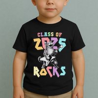 Cute Cat Class Of 2025 Rocks Graduation Signature Autographs Toddler T-Shirt