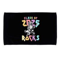Cute Cat Class Of 2025 Rocks Graduation Signature Autographs Microfiber Hand Towel