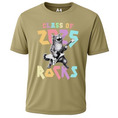 Cute Cat Class Of 2025 Rocks Graduation Signature Autographs Performance Shirt