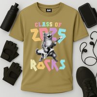 Cute Cat Class Of 2025 Rocks Graduation Signature Autographs Performance Shirt
