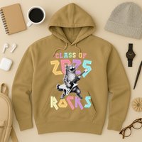 Cute Cat Class Of 2025 Rocks Graduation Signature Autographs Hoodie
