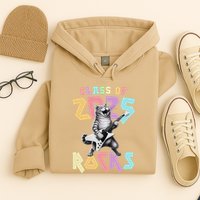 Cute Cat Class Of 2025 Rocks Graduation Signature Autographs Hoodie