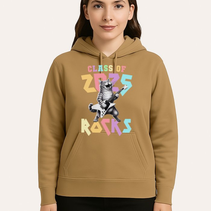 Cute Cat Class Of 2025 Rocks Graduation Signature Autographs Hoodie