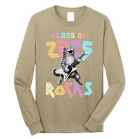 Cute Cat Class Of 2025 Rocks Graduation Signature Autographs Long Sleeve Shirt