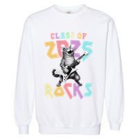 Cute Cat Class Of 2025 Rocks Graduation Signature Autographs Garment-Dyed Sweatshirt