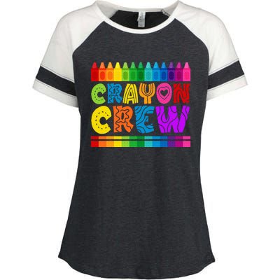 C.R.A.Y.O.N Crew Coloring Enza Ladies Jersey Colorblock Tee