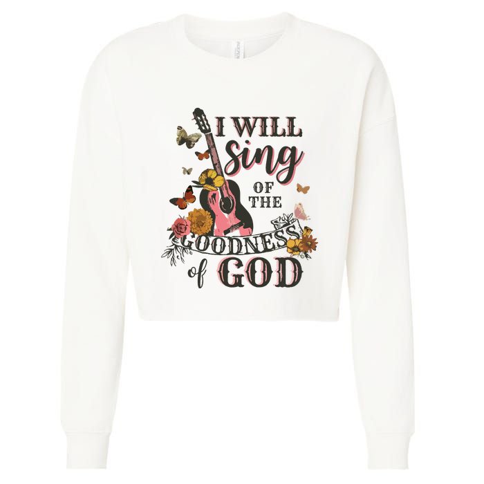 Christian Concert Cropped Pullover Crew