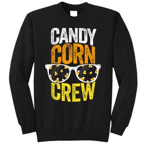 Candy Corn Crew Halloween Party Sunglasses Friends Sweatshirt