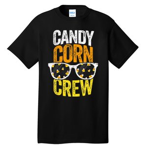 Candy Corn Crew Halloween Party Sunglasses Friends Tall T-Shirt