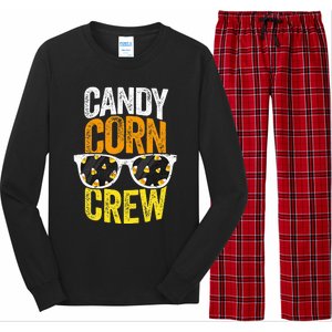 Candy Corn Crew Halloween Party Sunglasses Friends Long Sleeve Pajama Set