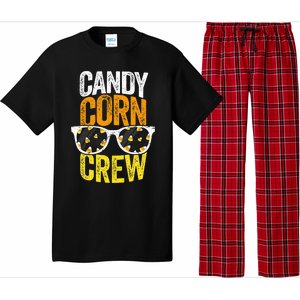 Candy Corn Crew Halloween Party Sunglasses Friends Pajama Set