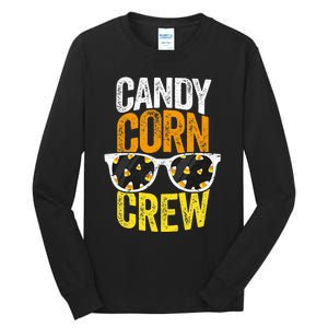 Candy Corn Crew Halloween Party Sunglasses Friends Tall Long Sleeve T-Shirt