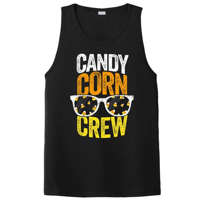 Candy Corn Crew Halloween Party Sunglasses Friends PosiCharge Competitor Tank