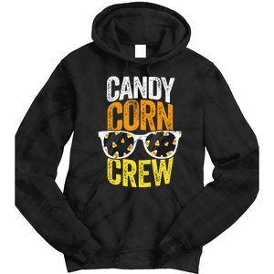 Candy Corn Crew Halloween Party Sunglasses Friends Tie Dye Hoodie