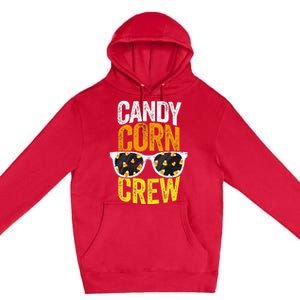 Candy Corn Crew Halloween Party Sunglasses Friends Premium Pullover Hoodie