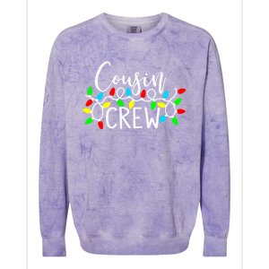 Christmas Cousin Crew Christmas Light Xmas Matching Family Cute Gift Colorblast Crewneck Sweatshirt