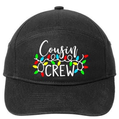 Christmas Cousin Crew Christmas Light Xmas Matching Family Cute Gift 7-Panel Snapback Hat