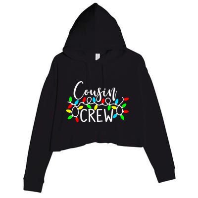 Christmas Cousin Crew Christmas Light Xmas Matching Family Cute Gift Crop Fleece Hoodie