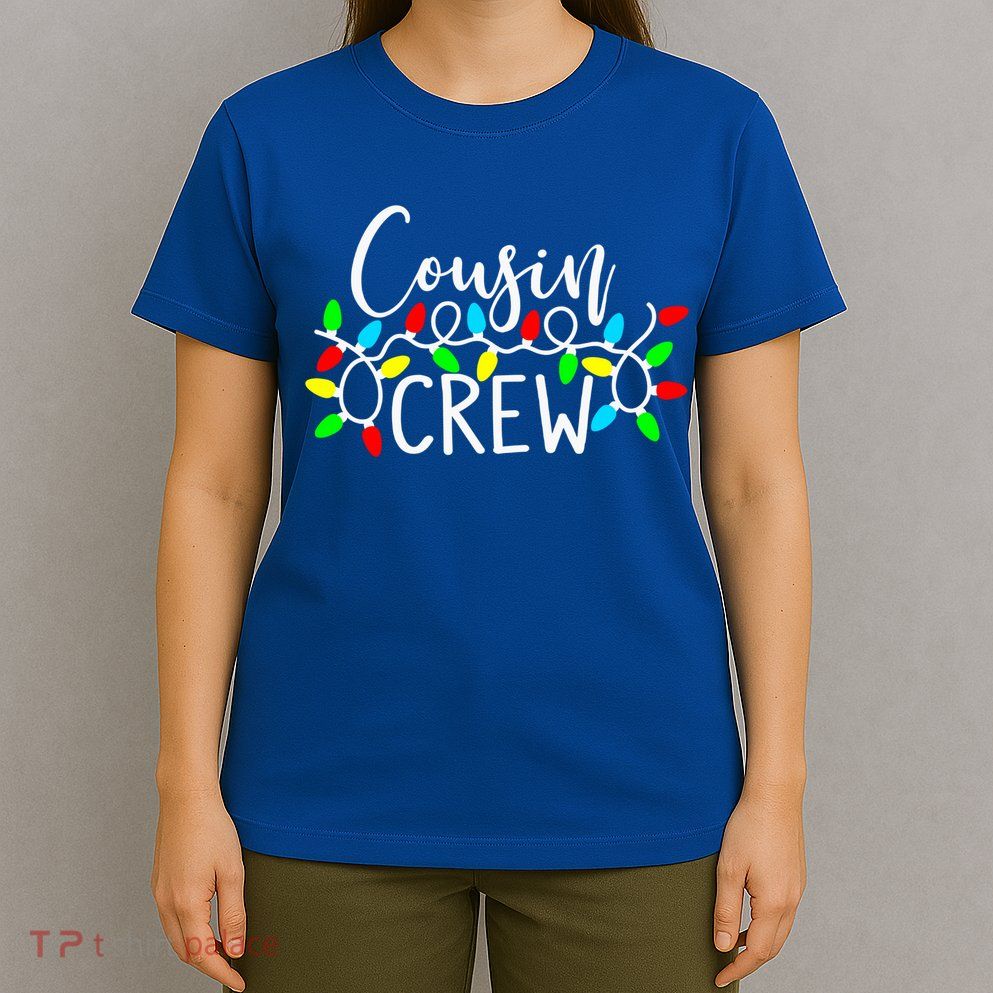 Christmas Cousin Crew Christmas Light Xmas Matching Family Cute Gift T-Shirt