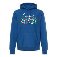 Christmas Cousin Crew Christmas Light Xmas Matching Family Cute Gift Premium Hoodie