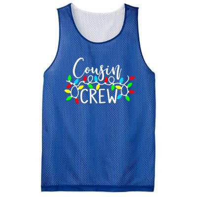 Christmas Cousin Crew Christmas Light Xmas Matching Family Cute Gift Mesh Reversible Basketball Jersey Tank