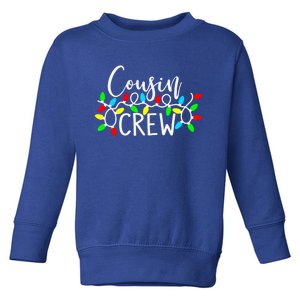 Christmas Cousin Crew Christmas Light Xmas Matching Family Cute Gift Toddler Sweatshirt