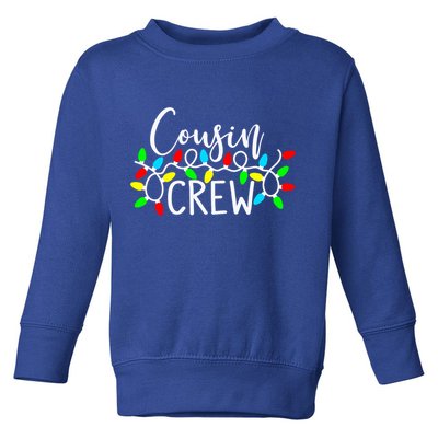 Christmas Cousin Crew Christmas Light Xmas Matching Family Cute Gift Toddler Sweatshirt
