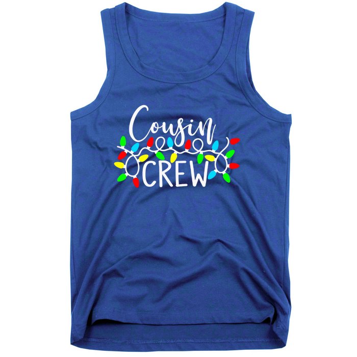 Christmas Cousin Crew Christmas Light Xmas Matching Family Cute Gift Tank Top