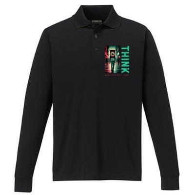 Conservative Cancel Culture Think While Its Still Legal Performance Long Sleeve Polo