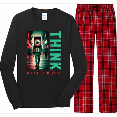 Conservative Cancel Culture Think While Its Still Legal Long Sleeve Pajama Set