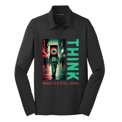 Conservative Cancel Culture Think While Its Still Legal Silk Touch Performance Long Sleeve Polo