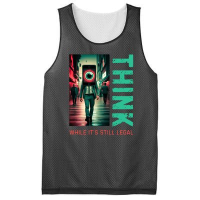 Conservative Cancel Culture Think While Its Still Legal Mesh Reversible Basketball Jersey Tank