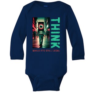 Conservative Cancel Culture Think While Its Still Legal Baby Long Sleeve Bodysuit