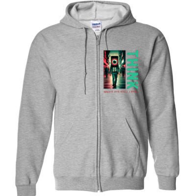 Conservative Cancel Culture Think While Its Still Legal Full Zip Hoodie