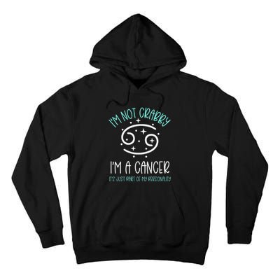 Crabby Cancer Crab Zodiac Symbol Summer Birthday Horoscope Tall Hoodie