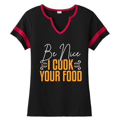 Chef Cook Culinary Meaningful Gift Ladies Halftime Notch Neck Tee