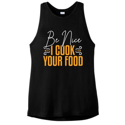 Chef Cook Culinary Meaningful Gift Ladies PosiCharge Tri-Blend Wicking Tank