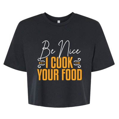 Chef Cook Culinary Meaningful Gift Bella+Canvas Jersey Crop Tee