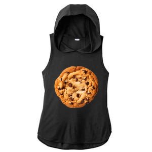 Chocolate Chip Cookie Ladies PosiCharge Tri-Blend Wicking Draft Hoodie Tank