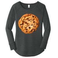 Chocolate Chip Cookie Women's Perfect Tri Tunic Long Sleeve Shirt